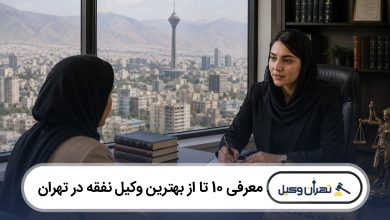 معرفی 10 تا از بهترین وکیل نفقه در تهران