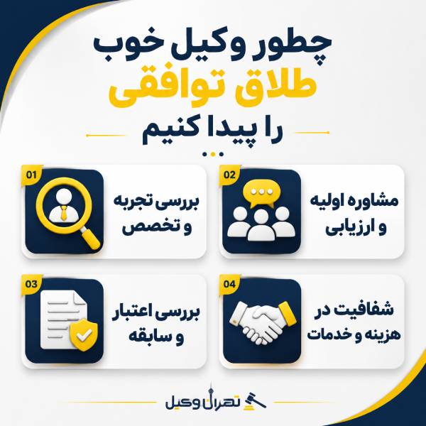 چطور وکیل خوب طلاق توافقی پیدا کنیم