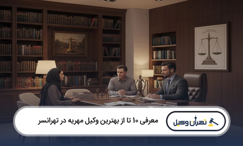 بهترین وکیل مهریه در تهرانسر