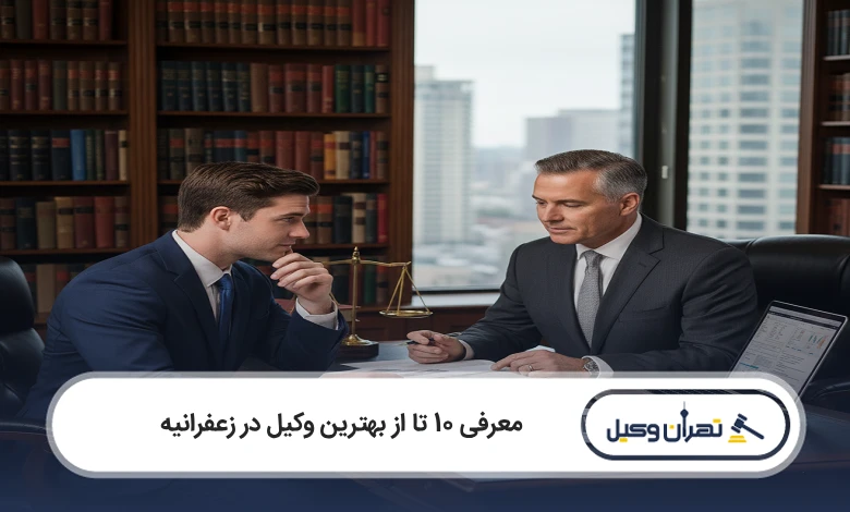 بهترین وکیل در زعفرانیه