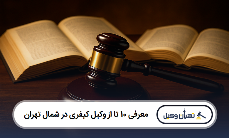 معرفی 10 تا از وکیل کیفری در شمال تهران