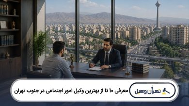 معرفی 10 تا از بهترین وکیل امور اجتماعی در جنوب تهران