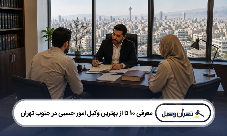 معرفی 10 تا از بهترین وکیل امور حسبی در جنوب تهران