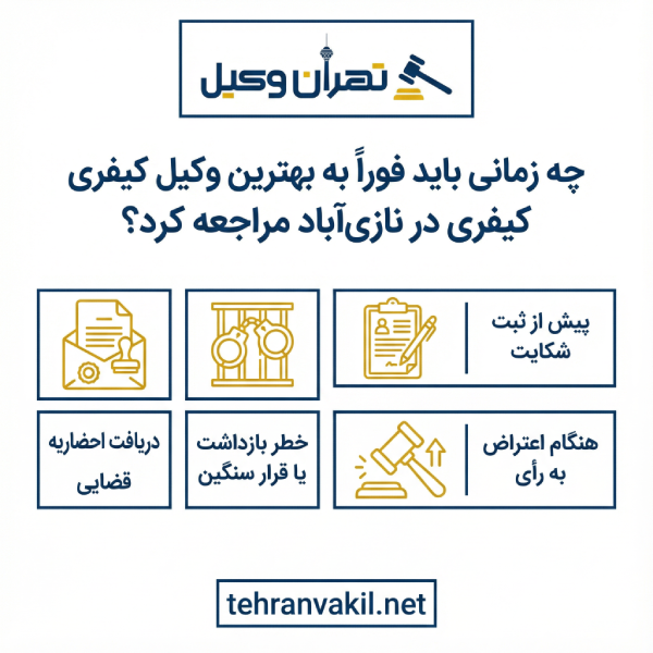 لیست 10 تا از بهترین وکلای کیفری در نازی آباد + اطلاعات