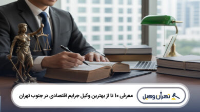 بهترین وکیل جرایم اقتصادی در جنوب تهران