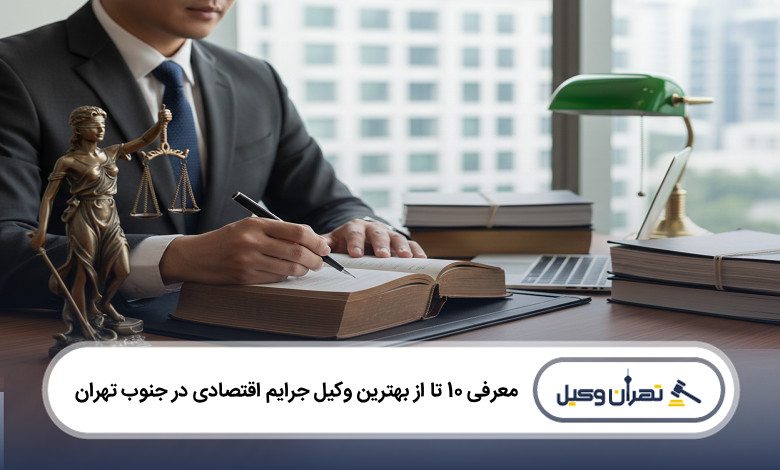 بهترین وکیل جرایم اقتصادی در جنوب تهران