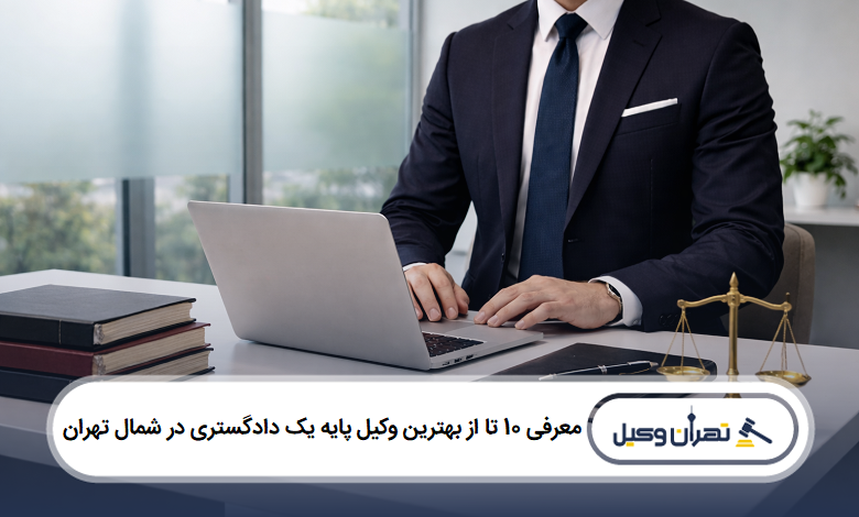 معرفی 10 تا از بهترین وکیل پایه یک دادگستری در شمال تهران
