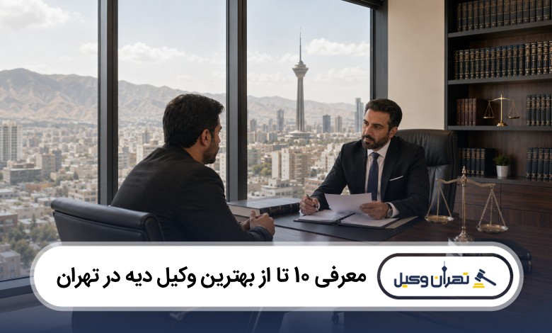 معرفی 10 تا از بهترین وکیل دیه در تهران