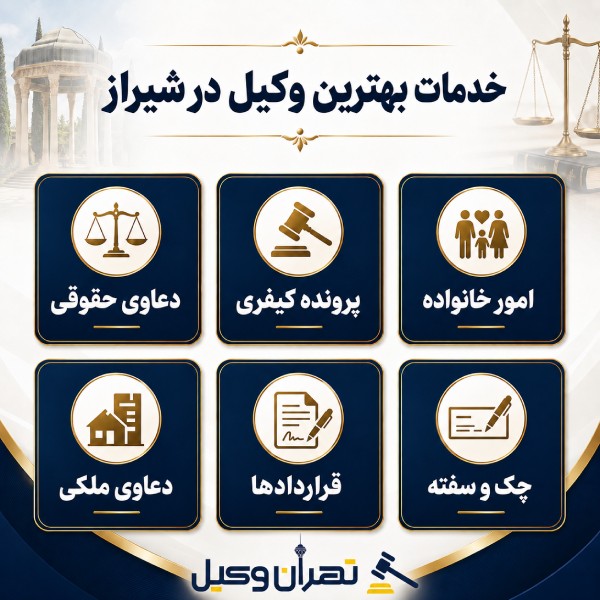 خدمات بهترین وکیل در شیراز