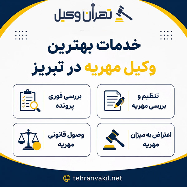 مراحل مشاوره با بهترین وکیل مهریه در تبریز