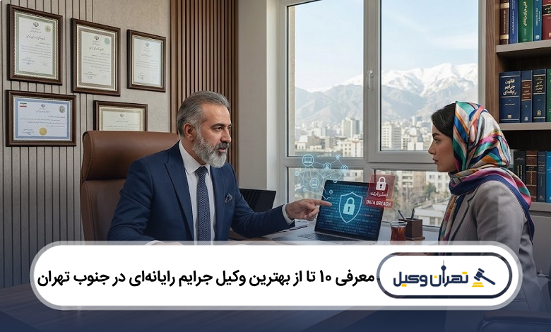 بهترین وکیل جرایم رایانهای در جنوب تهران