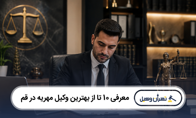 بهترین وکیل مهریه در قم