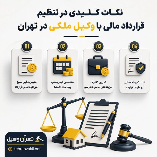 هزینه وکیل ملکی در تهران چگونه محاسبه میشود؟