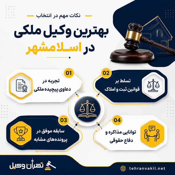 بررسی مهم ترین دعاوی ملکی در اسلامشهر